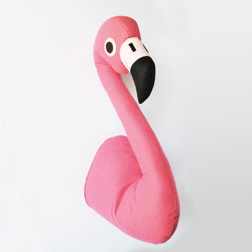 Felicity the Flamingo - Faux Taxidermy Animal Head